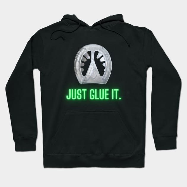 Just Glue It Hoodie by 3DHoofcareDesigns